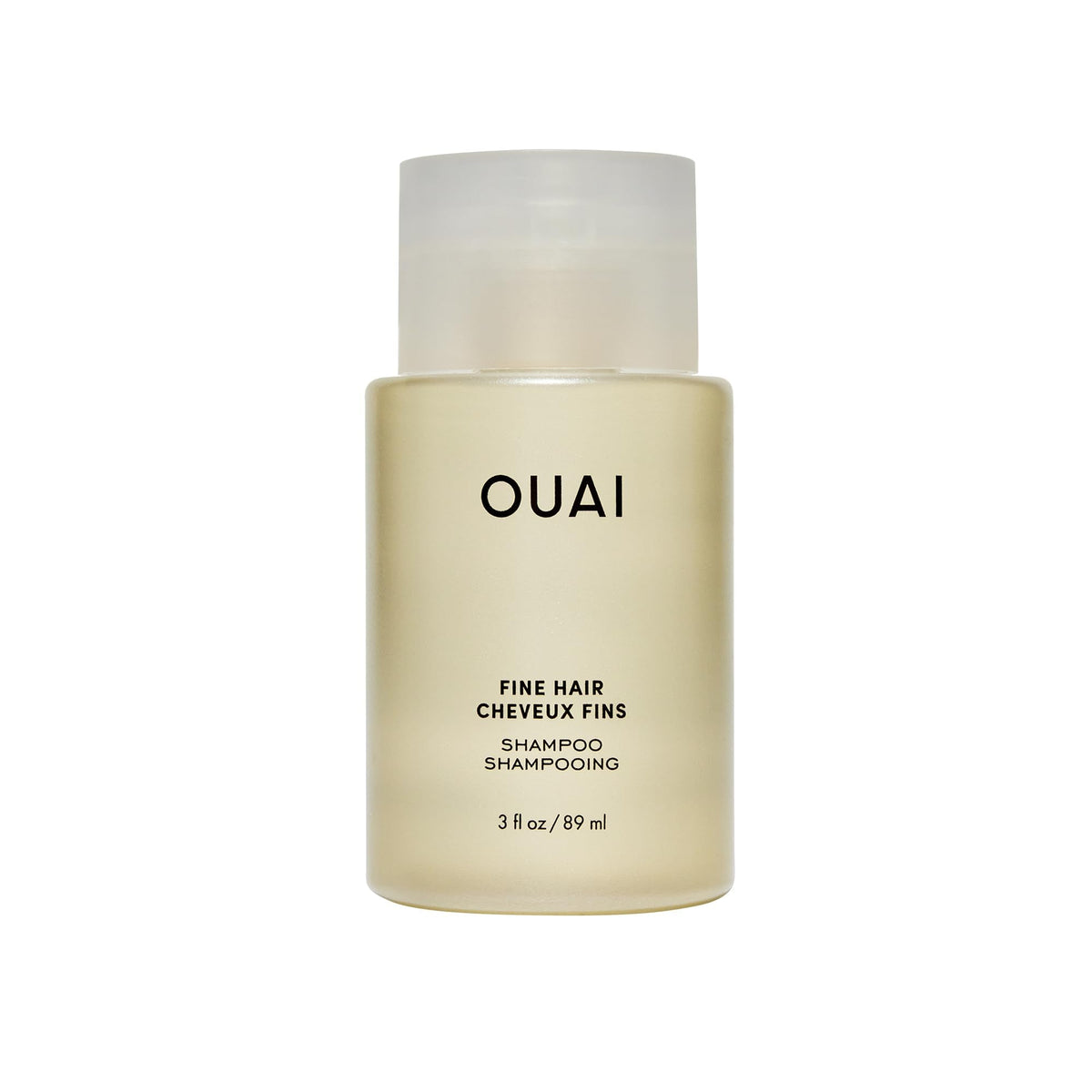 OUAI Fine Shampoo Travel Size - Volumizing Shampoo with Strengthening Keratin, Biotin & Chia Seed Oil for Fine Hair - For Clean, Weightless Body - Paraben, Phthalate & Sulfate Free Hair Care (3 Fl Oz) - Maple Wellness Supplements