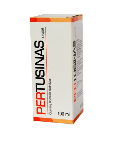 Buy ​Pertusine (Pertussinum) Syrup, 100 ml - Liquid Extract Of Thyme - Vitaza UK Supplements UK