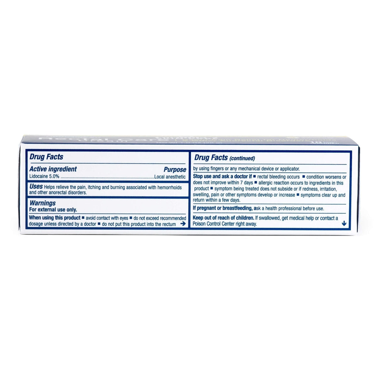 Pharmacist Formulated - Rectal Care Cream - Pain Relief for Hemorrhoids - Maple Wellness Supplements