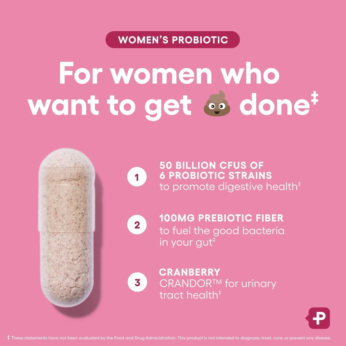 Physician's CHOICE Probiotics for Women - PH Balance, Digestive, UT, & Feminine Health - 50 Billion CFU - 6 Unique Strains for Her - Organic Prebiotics, Cranberry Extract+ - Women Probiotic - 30 CT - Maple Wellness Supplements
