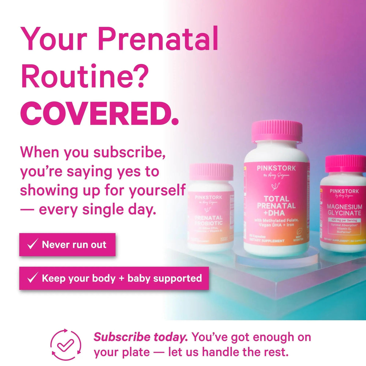 Pink Stork Prenatal Probiotic for Women with 50 Billion CFU | Vitamin B6 & Prebiotics | Pregnancy Probiotics for Morning Sickness | Digestive, Immune, & Gut Health | Vegan & Gluten-Free | 30 Capsules - Maple Wellness Supplements