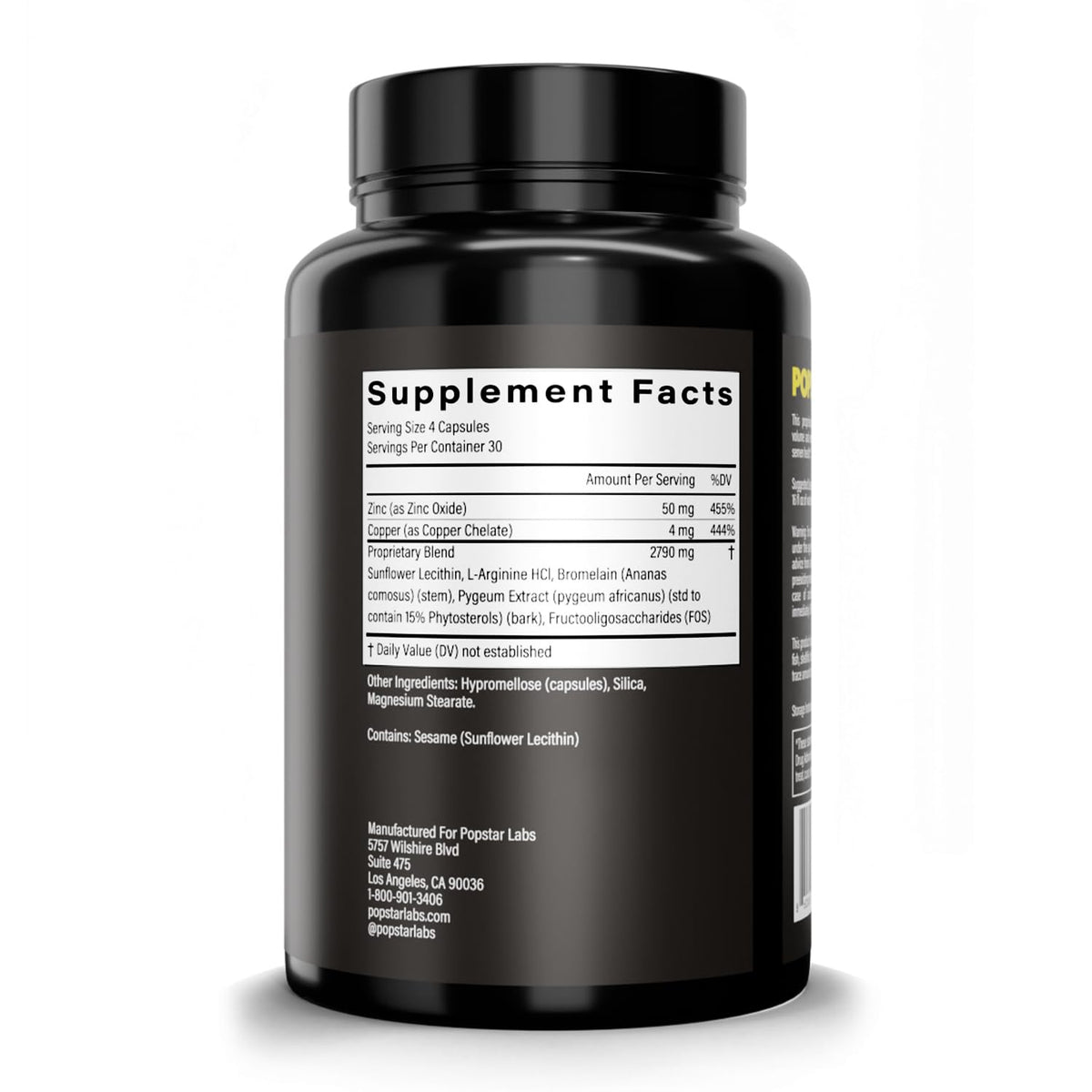 POPSTAR Labs Semen Volume Booster - Men's Semen Health & Fertility Supplement - Doctor Formulated to Increase Load Volume - Made in USA - Non-GMO, Organic - Maple Wellness Supplements