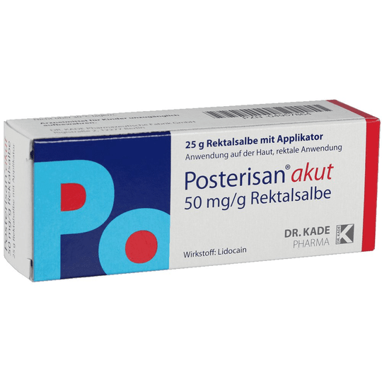 Buy ​Posterisan Akut Rectal Ointment With Applikator, 25 g - Vitaza UK Supplements UK