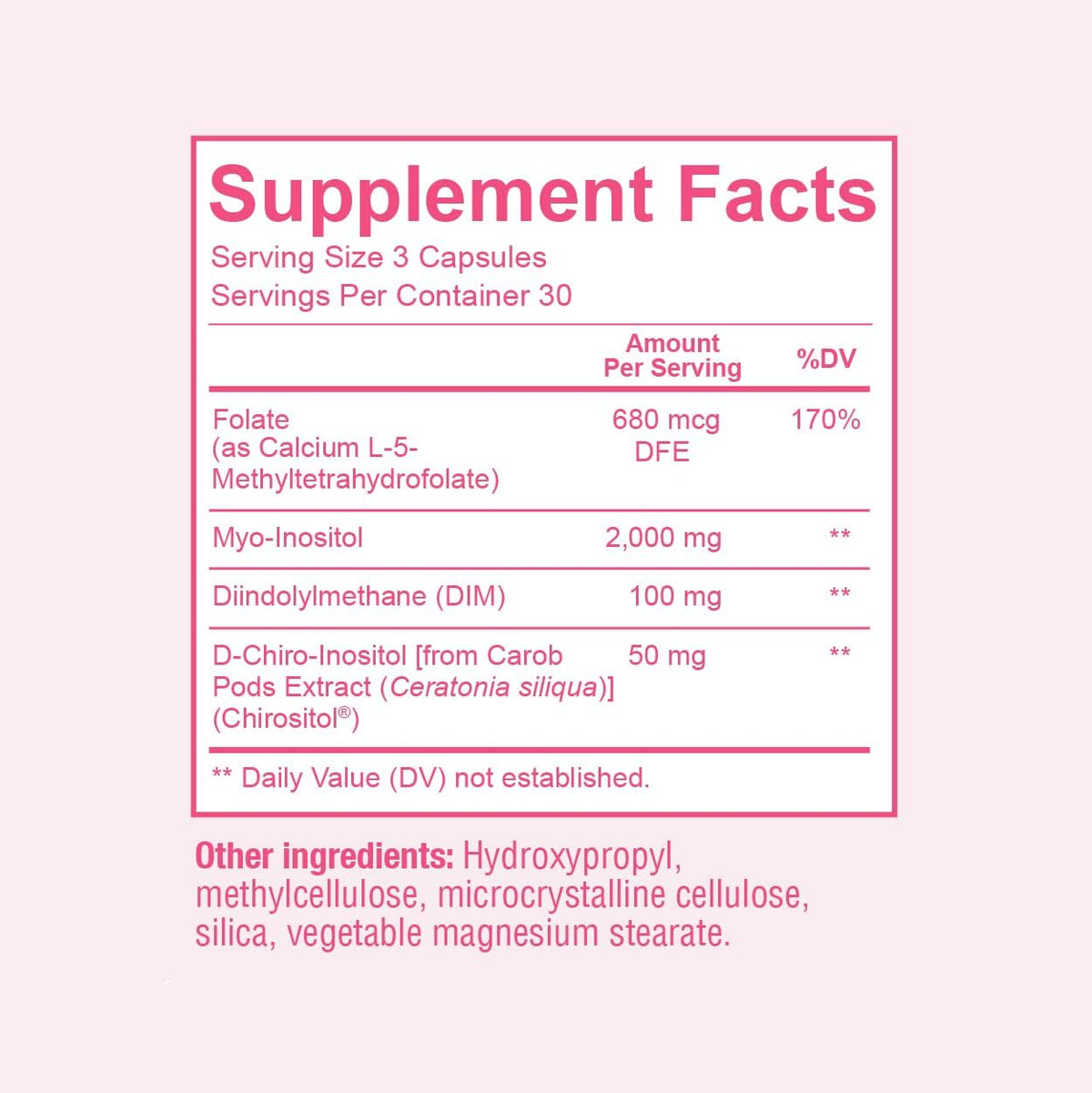Premium Ovarian Health Support Supplement – Hormone Balance, Ovulation & Cycle Regularity - Myo-Inositol & D-Chiro Inositol Supplement for Women – 40:1 Inositol Ratio With Folate & DIM – 90 Capsules - Maple Wellness Supplements