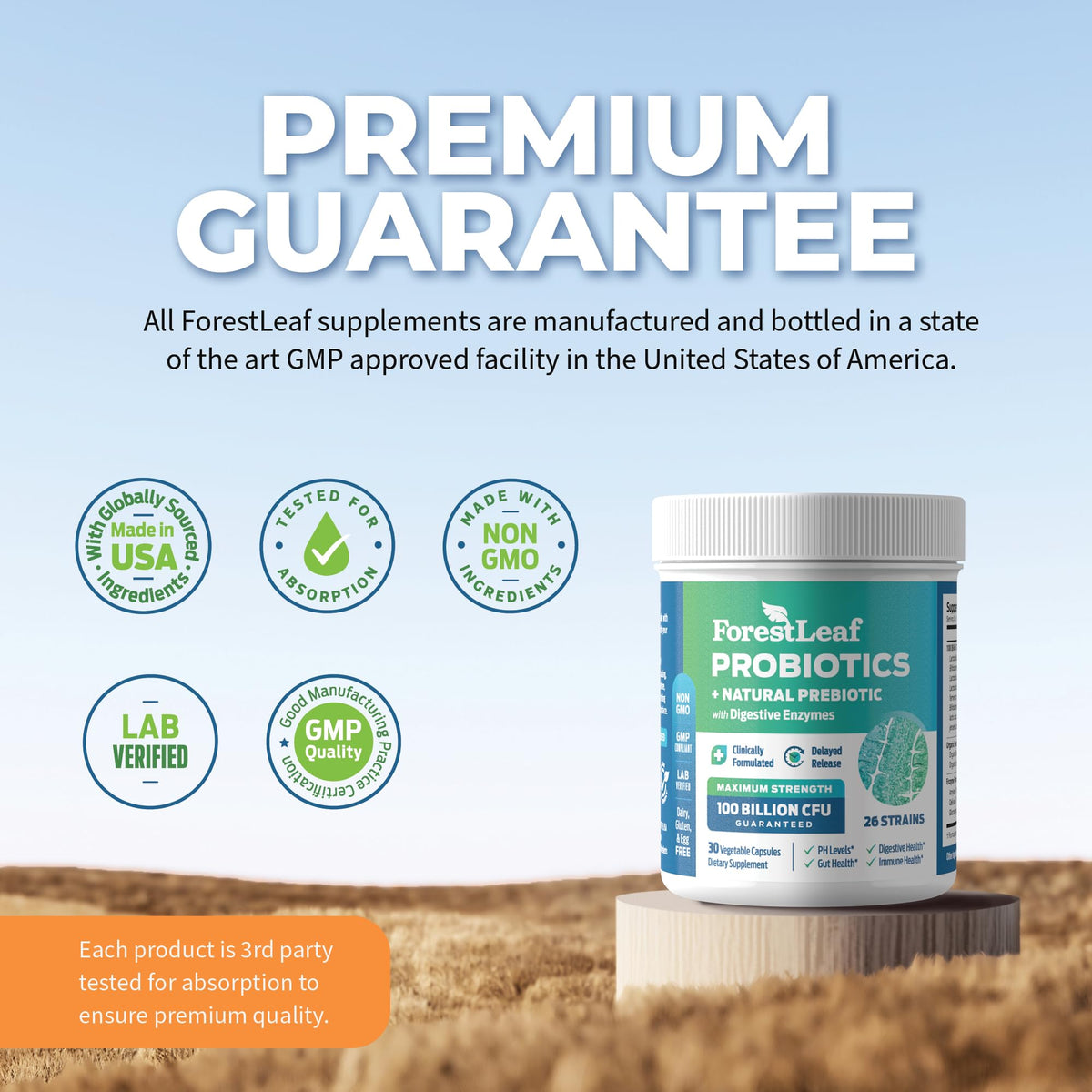 Probiotics for Men and Women, 100 Billion CFU, 26 Unique Strains, Men's and Women's Probiotic and Prebiotics Support Digestive Health, Gut Wellness, Energy, - Maple Wellness Supplements