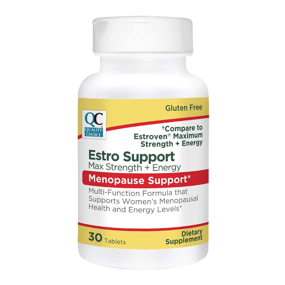Quality Choice Estro Support Max + Energy Tablets Menopause Support 30 Count - Maple Wellness Supplements