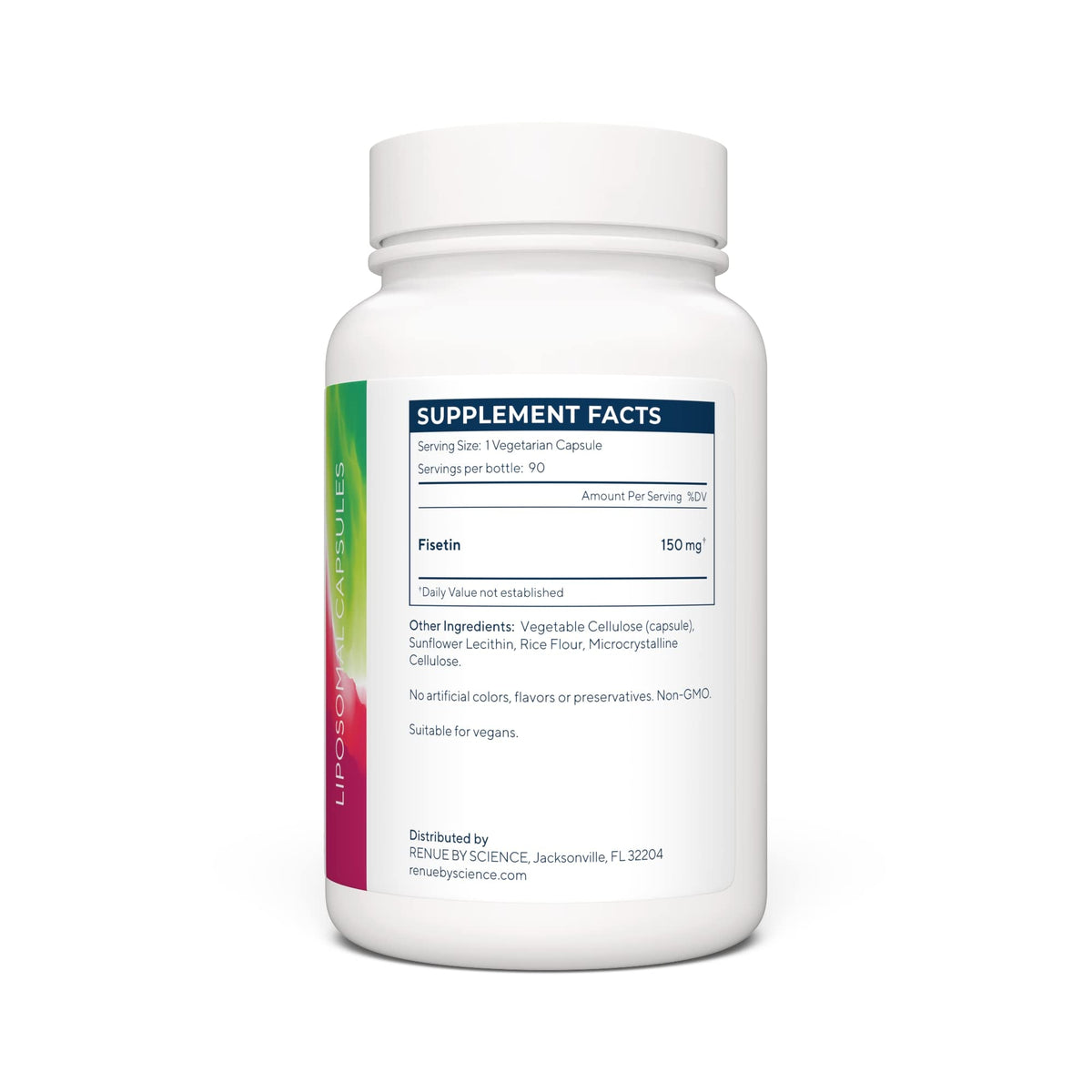 Renue By Science Fisetin | 90 Liposomal Fisetin Supplements - 150mg Fisetin per Serving | Senolytic Supplements | Bioavailable Formula for Increased Absorption | Non-GMO & Made in The USA - Maple Wellness Supplements