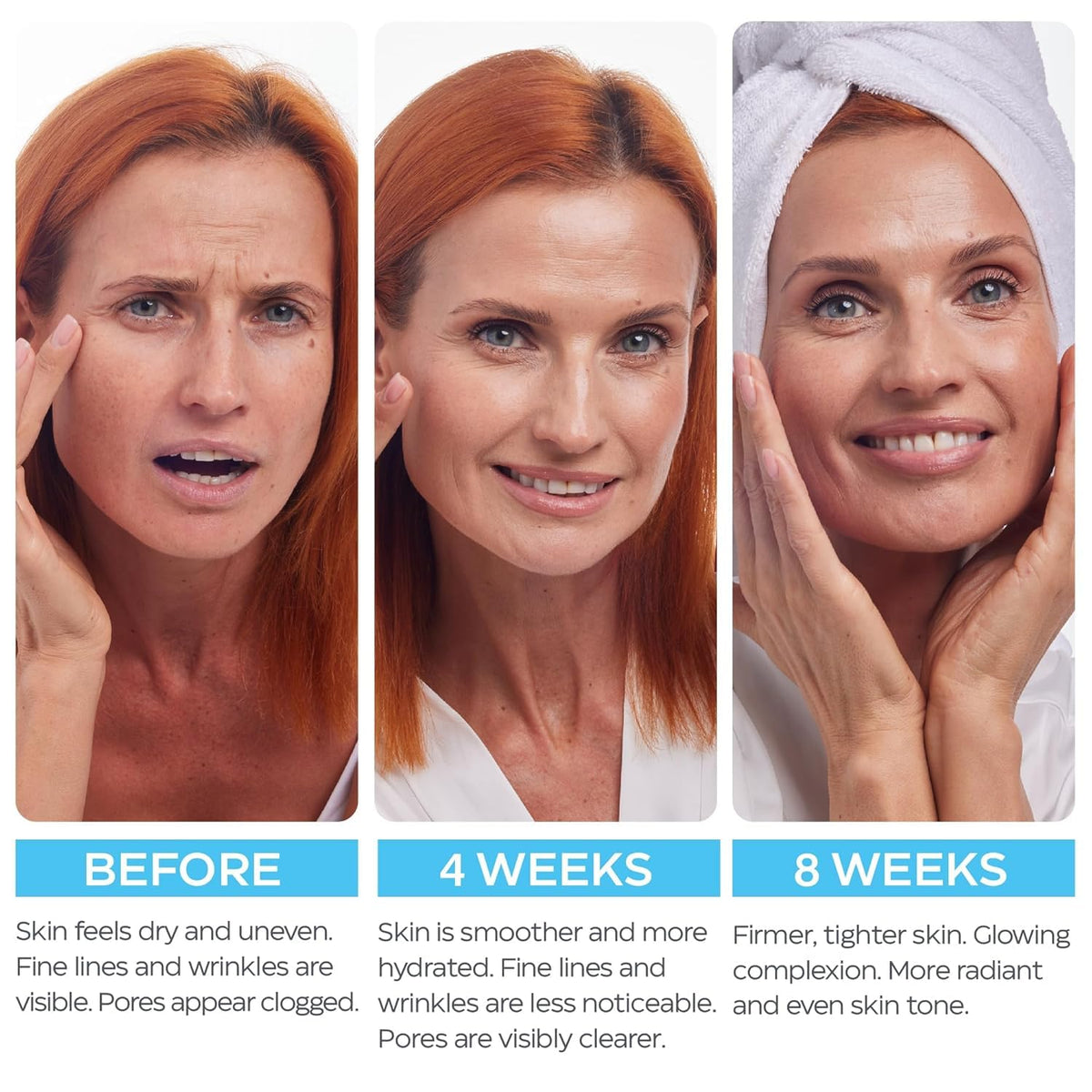 Retinol Cream for Face with Hyaluronic Acid, Day-Night Anti-Aging Moisturizer for Women, Men, Collagen Cream for Face Reduces Wrinkles, Dryness, 1.85 Oz - Maple Wellness Supplements