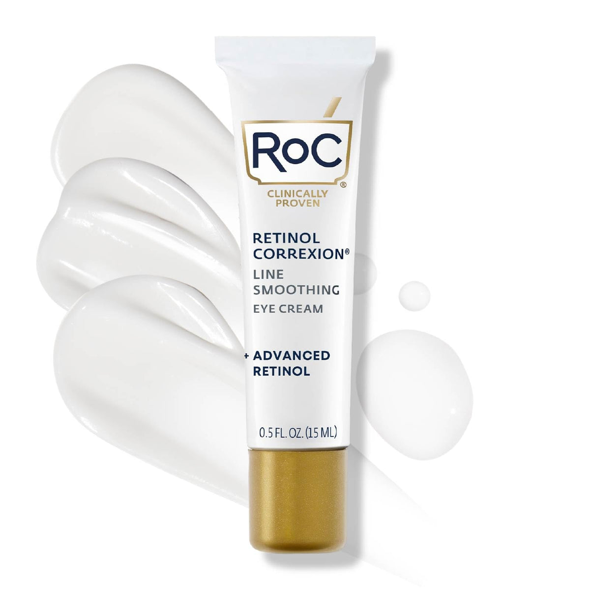 RoC Retinol Correxion Under Eye Cream for Dark Circles & Puffiness, Daily Wrinkle Cream - Maple Wellness Supplements