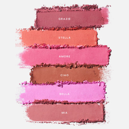 Saie Cheek Flush Duo - Dew Liquid Blush (.40 oz, Poppy), SuperSuede Baked Powder Blush (.01 oz, Stella) - Layerable, Skin-Nourishing Blushes for a Seamless Radiant Finish - Maple Wellness Supplements