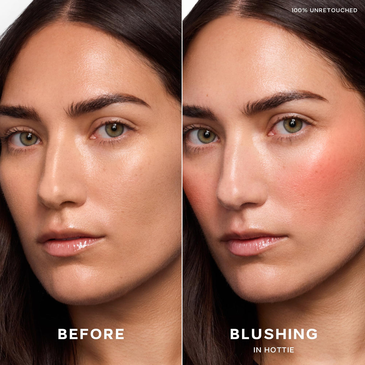 Saie Dewy Glow Duo - Dew Liquid Blush - (.40 oz, Hottie), Glossybounce Lip Gloss-Oil Hybrid (.17 oz, Splash) - Hydrating, Vegan Makeup for Radiant Cheeks & Lips - Maple Wellness Supplements