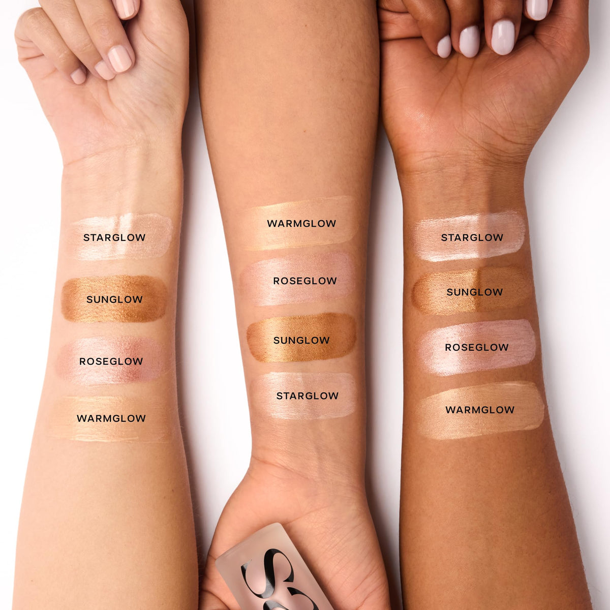 Saie Mini Glowy Super Gel Lightweight llluminator & Makeup Primer - Sunglow (0.5 oz) + Dew Blush - Lightweight Liquid Blush with a Blendable + Buildable Cream Finish - Cutie (.40 oz) - Maple Wellness Supplements