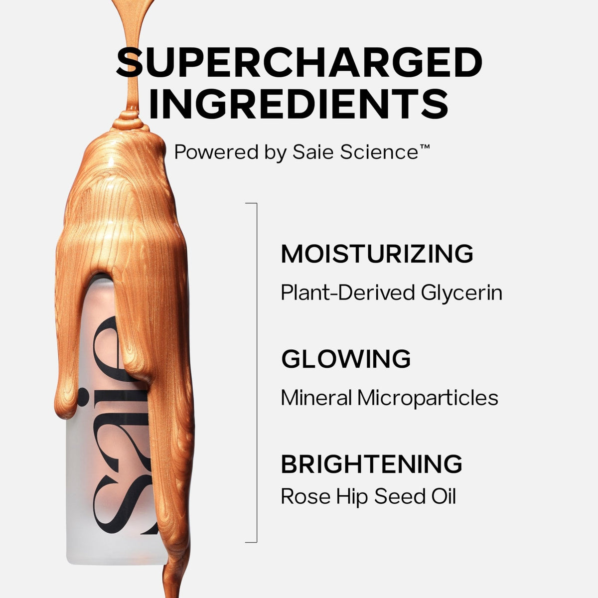 Saie Radiant Glow Duo - Dew Liquid Blush (Chilly, .40 oz) + Glowy Super Gel (Starglow, 1 oz) - Hydrating Cream Blush & Illuminating Primer for a Luminous, Natural Finish - Maple Wellness Supplements