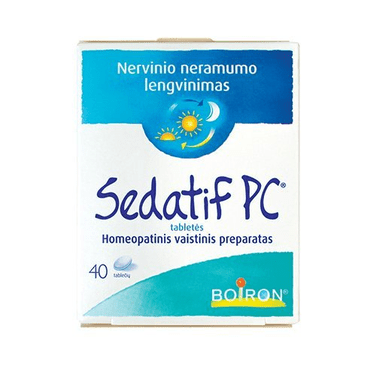 Buy ​Sedatif PC Homeopathic 40 tabs for alleviation of nervous restlessness - Vitaza UK Supplements UK