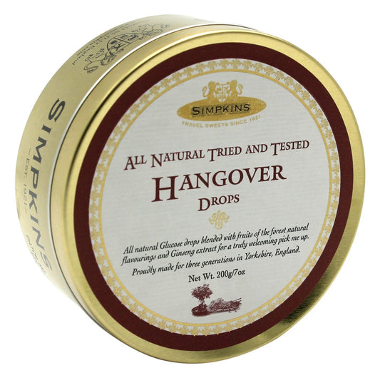 Simpkins Travel Sweets, Hangover Drops, One 200g Tin - Maple Wellness Supplements