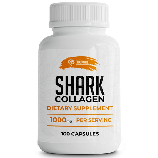 SIRUNES Fish Collagen Peptides Capsules – 100 Capsules | Fish Collagen Peptides | Supports Hair, Skin, Nails, Joints & Bones - Maple Wellness Supplements