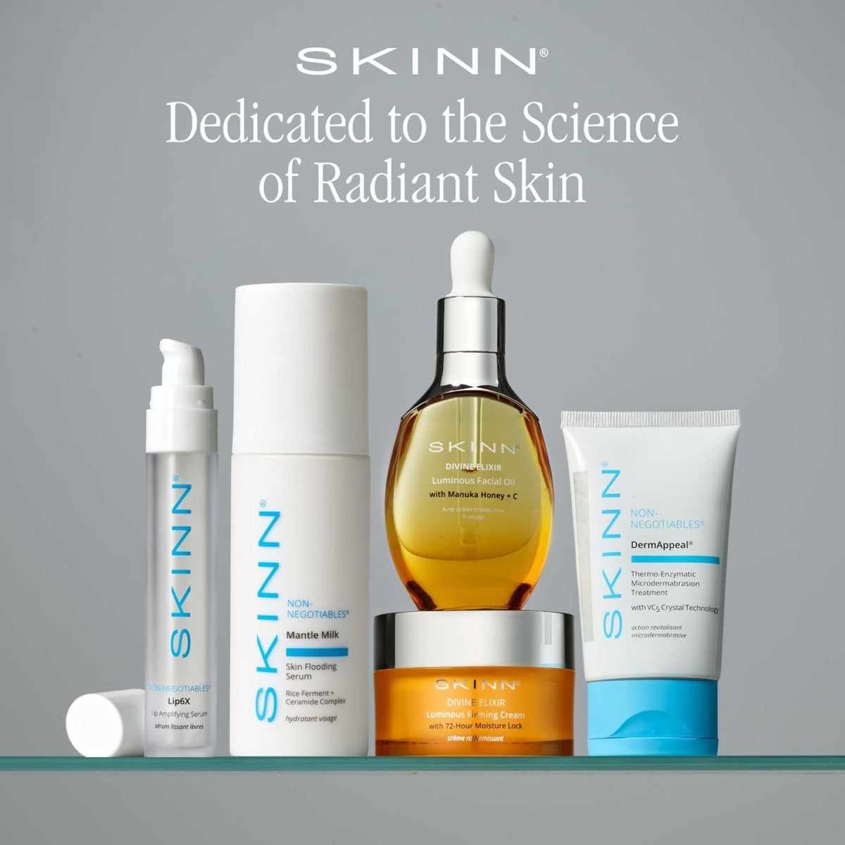 SKINN Lip Amplifying Serum, Lip6X with Peptides - Deep Moisturizing Serum Plumps, Hydrates & Smooths Lips & Boosts Collagen Production - Lip Care Products for Women - Maple Wellness Supplements