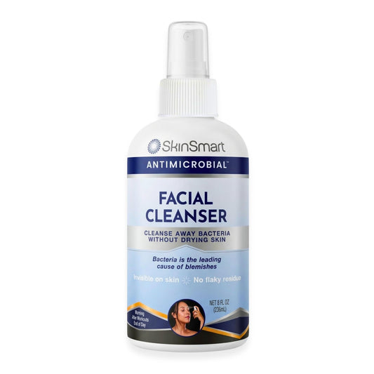 SkinSmart Antimicrobial Facial Cleanser for Breakouts & Blemishes; Hypochlorous Acid Formula Targets Bacteria to Reduce - Maple Wellness Supplements