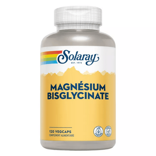 Solaray Magnesium Bisglycinate 120 vegetarian capsules - Maple Wellness Supplements