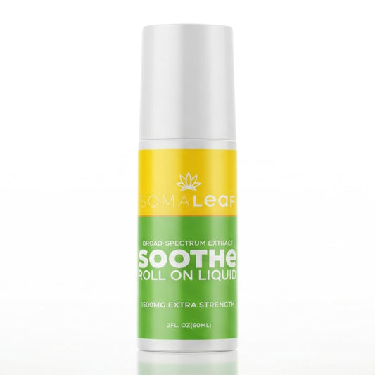 SomaLeaf Soothe Roll-On, 1500 MG, Extra Strength, Natural Comfort for Muscles, Hips, Joints, Neck, Back, Elbows, Fingers, Hands, and Knees - Maple Wellness Supplements
