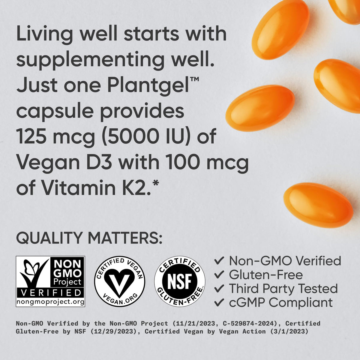 Sports Research® 2-in-1 Pack - Total Omega-3 Fish Oil 2200mg - 960mg of EPA & DHA, and Vitamin D3 5000iu + K2 100mcg - Maple Wellness Supplements