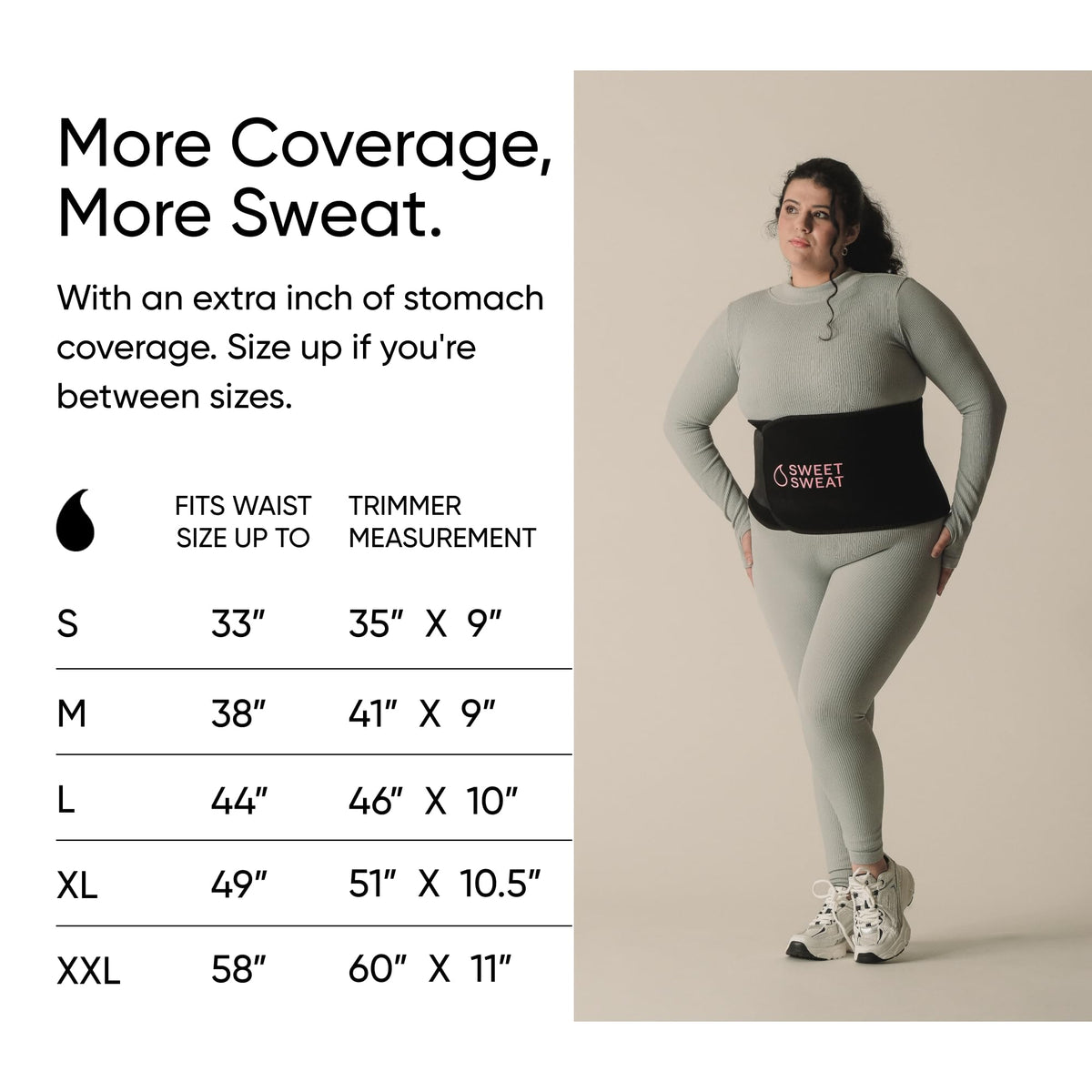 Sports Research® Sweet Sweat Black Waist Trimmer 'Xtra-Coverage' Belt (Size - Large), Multi Flavor Hydrate Electrolytes (16x Pack) and Original Workout Enhancer Roll-On Gel Stick - Maple Wellness Supplements