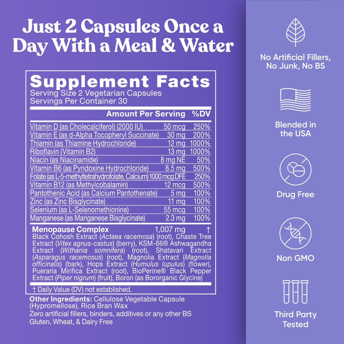 Staying Cool Menopause Supplements for Women – Hormonal Hot Flash Relief, Weight Support, & Night Sweats – Vitex Chaste Tree & Black Cohosh – 60 Vegetarian Soft Capsules - Maple Wellness Supplements