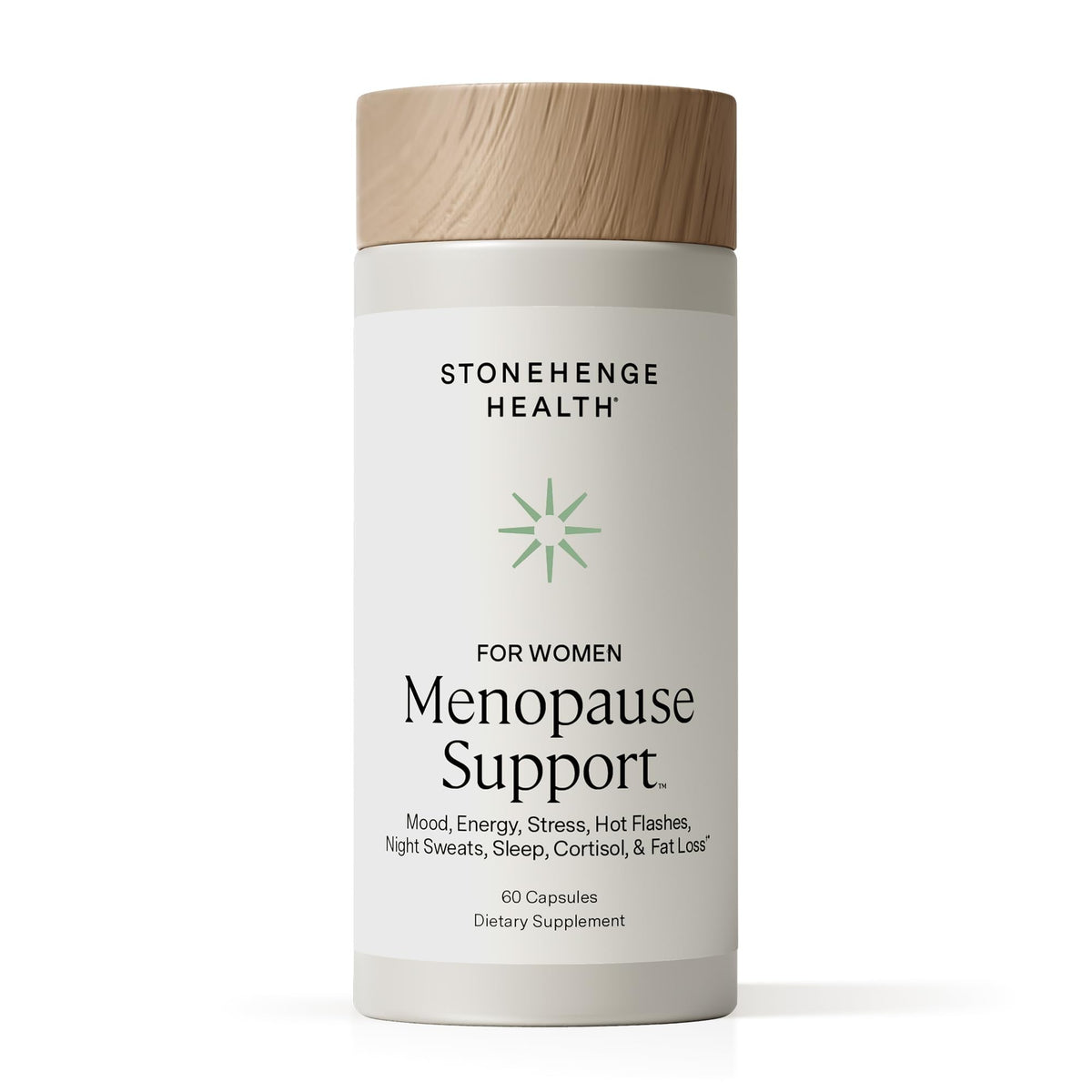 Stonehenge Health for Women Menopause Support for Peri + Menopause + Post - Mood, Energy, Stress, Hot Flashes, Night Sweats, Sleep & Cortisol, Chromax Chromium, Vitamin D3, KSM-66 Ashwagandha Extract - Maple Wellness Supplements