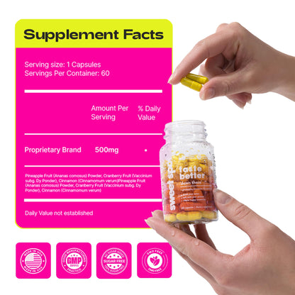 Buy ​Sweet Spot – Pineapple & Cranberry Vaginal Health Supplement, 60 Capsules – Freshens Taste, Promotes Feminine Balance - Vitaza UK Supplements UK