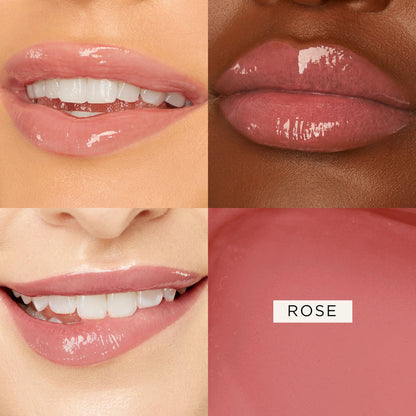 tarte maracuja juicy lip balm gloss – Viral Nourishing Lip Butter Color with High-Shine Hydration, Skincare Infused with Vitamin E, Vegan & Cruelty-Free, full size, Rose - Maple Wellness Supplements