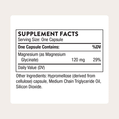 THORNE - Magnesium Glycinate - Supports Restful Sleep, Muscle Relaxation, Heart Health & Metabolism* - Chelated Magnesium Capsules - Third-Party Certified - Gluten, Dairy & Soy-Free - 90 Servings - Maple Wellness Supplements