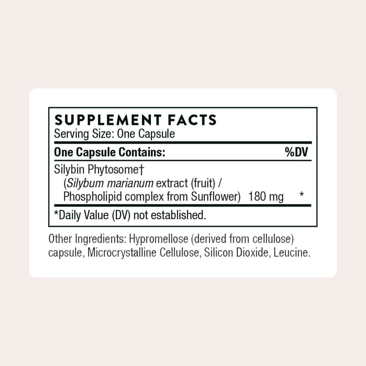 THORNE - Milk Thistle Phytosome (Formerly Siliphos) - Botanical Extract Complex for Antioxidant and Liver Support* - Third-Party Certified - Maple Wellness Supplements