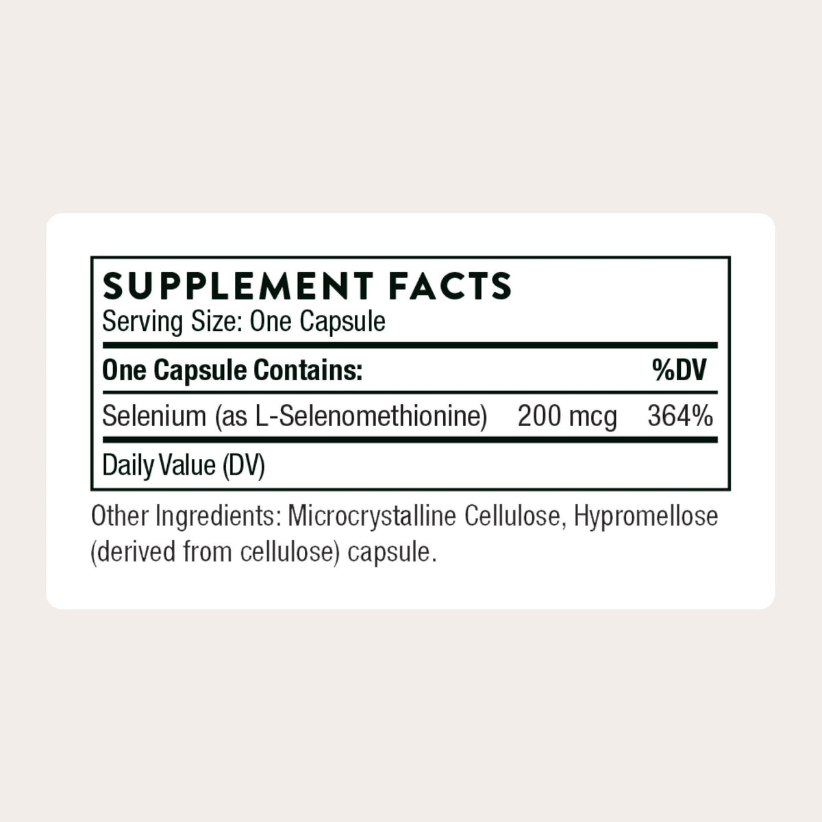 THORNE - Selenium - 200 mcg Selenium Supplement for Antioxidant Support - Supports Thyroid Health, Immune Function & Healthy Aging - Third-Party Certified - Gluten, Dairy & Soy-Free - 60 Capsules - Maple Wellness Supplements
