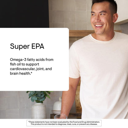 THORNE - Super EPA - Omega-3 Fish Oil Supplement with EPA & DHA from Sustainably Sourced Fish - Supports Brain, Skin, Joint & Heart Health* - Third-Party Certified - Maple Wellness Supplements