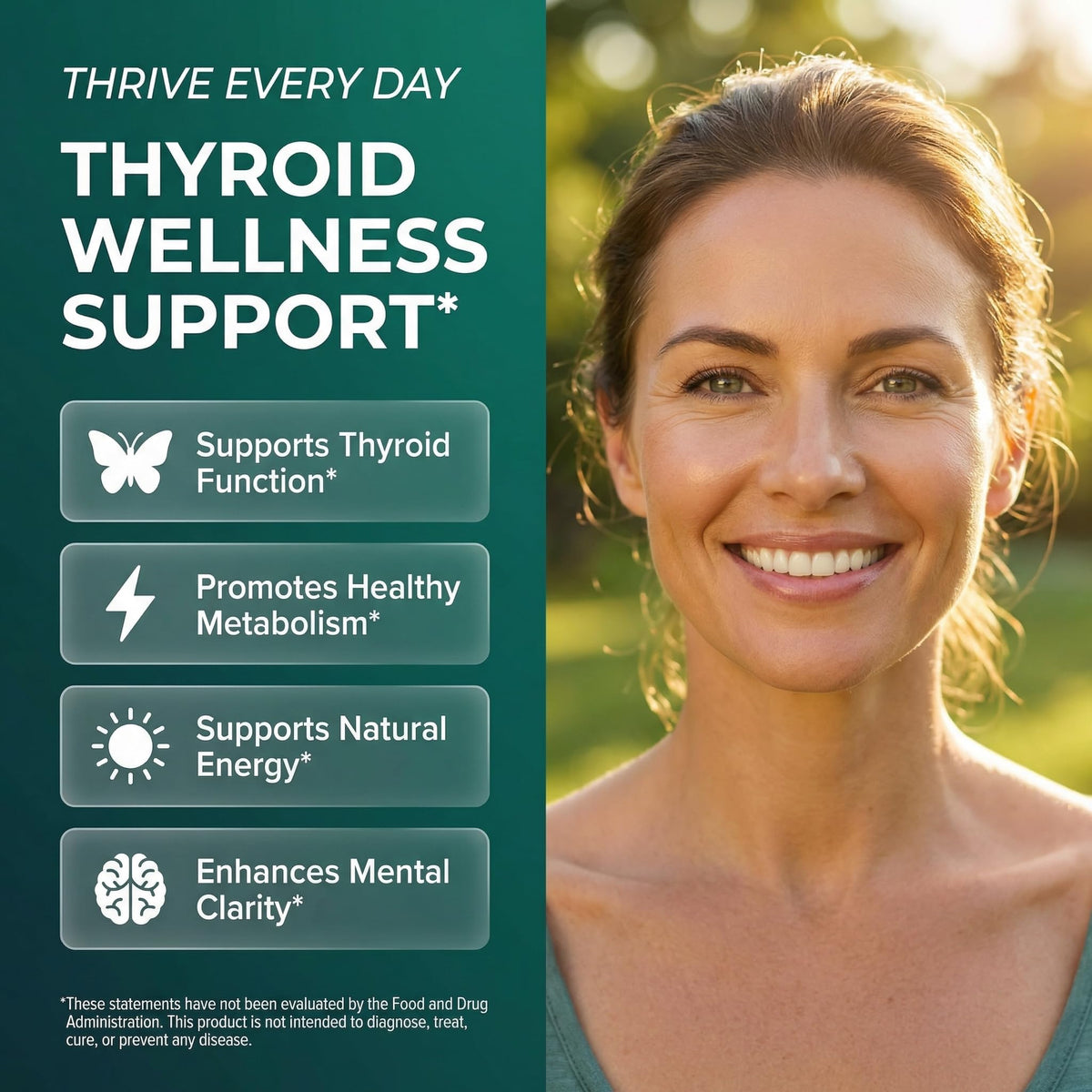 ThyroBloom Thyroid Support for Women Liquid Drops Iodine L-Tyrosine Selenium Copper Ashwagandha Zinc Kelp Bladderwrack Schisandra Guggul Turmeric Vitamin A D3 B12 - Maple Wellness Supplements