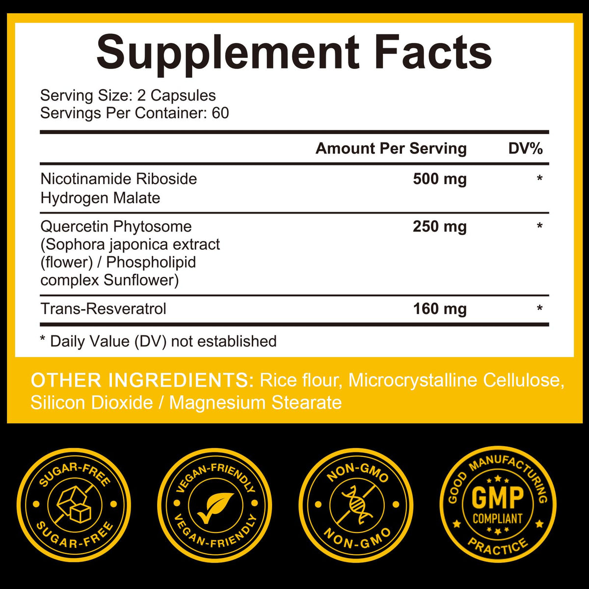 TKTALKER NAD Supplement, 910MG Liposomal Nicotinamide Riboside with Resveratrol & Quercetin, Anti-Aging, Cellular Energy, Mental Focus & Stamina & Healthy, Women & Men, 120 Capsules - Maple Wellness Supplements