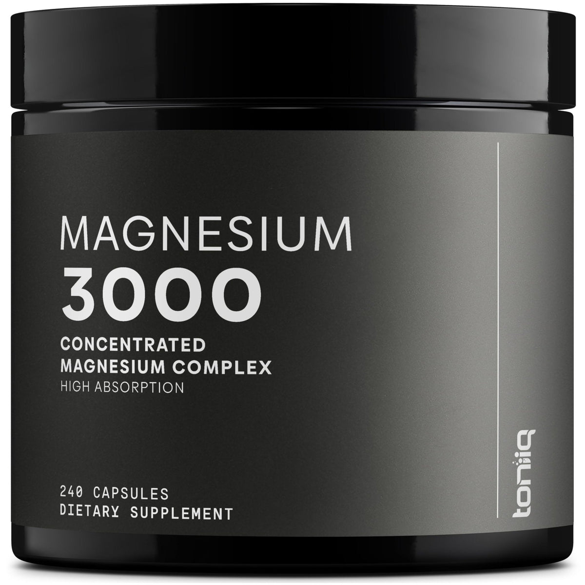 Toniiq 3,000mg Ultra High Strength Magnesium Glycinate - 20% Purified to Contain 600mg of Elemental Magnesium - Chelated and Bioavailable Magnesium - Maple Wellness Supplements