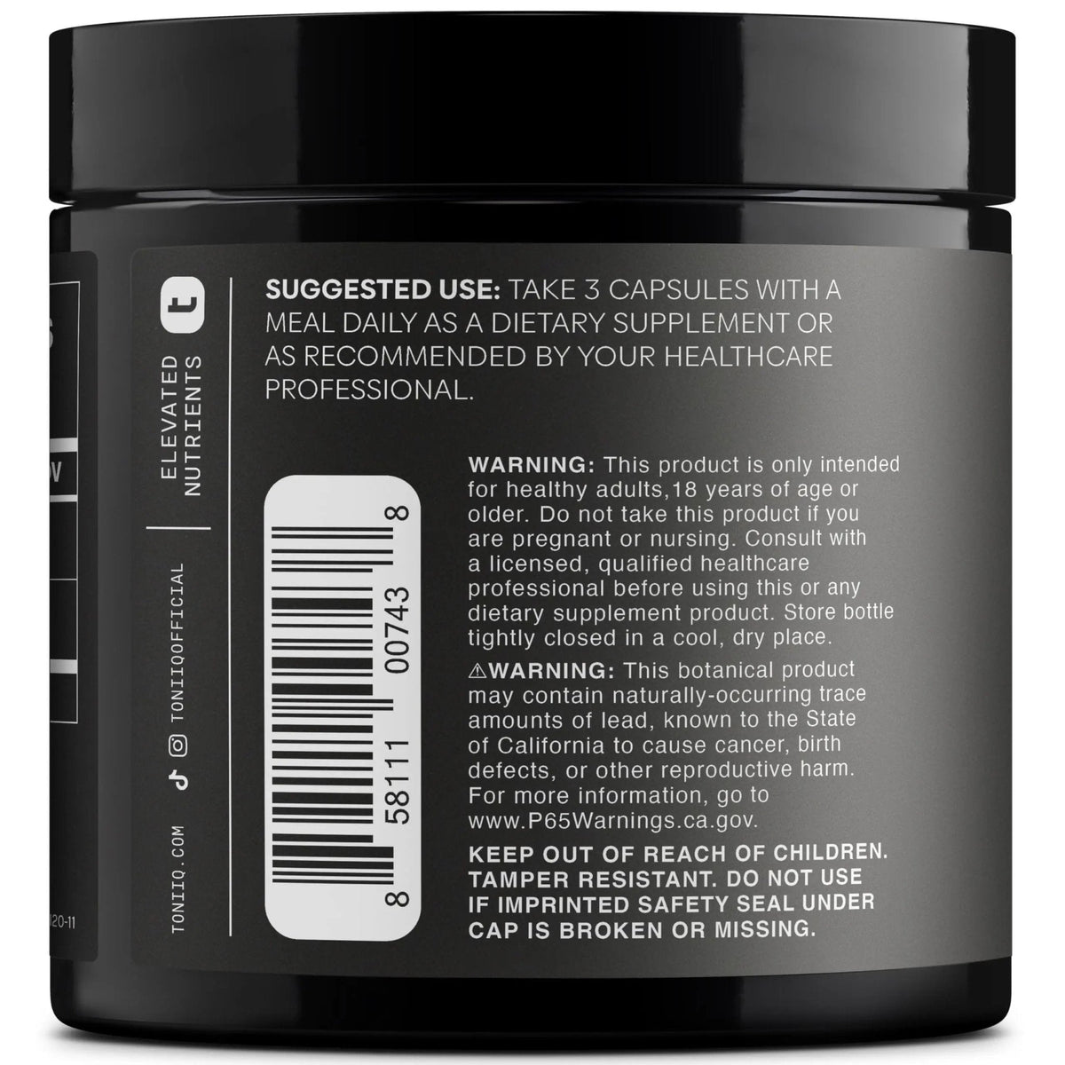 Toniiq Apple Cider Vinegar Capsules - Ultra High Potency 2,010mg Formula with 20% Acetic Acid & Cayenne Pepper - Made with The Mother - Third-Party Lab Tested - 120 Capsules - Maple Wellness Supplements