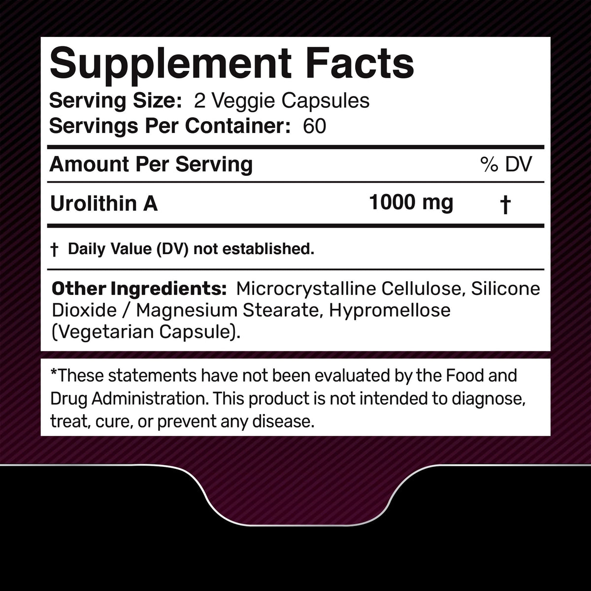 Urolithin A Supplement Capsules 1,000mg (98.9% Pure) – Advanced Urolithin A+ Formula for Cellular Renewal & Mitochondrial Support - Maple Wellness Supplements