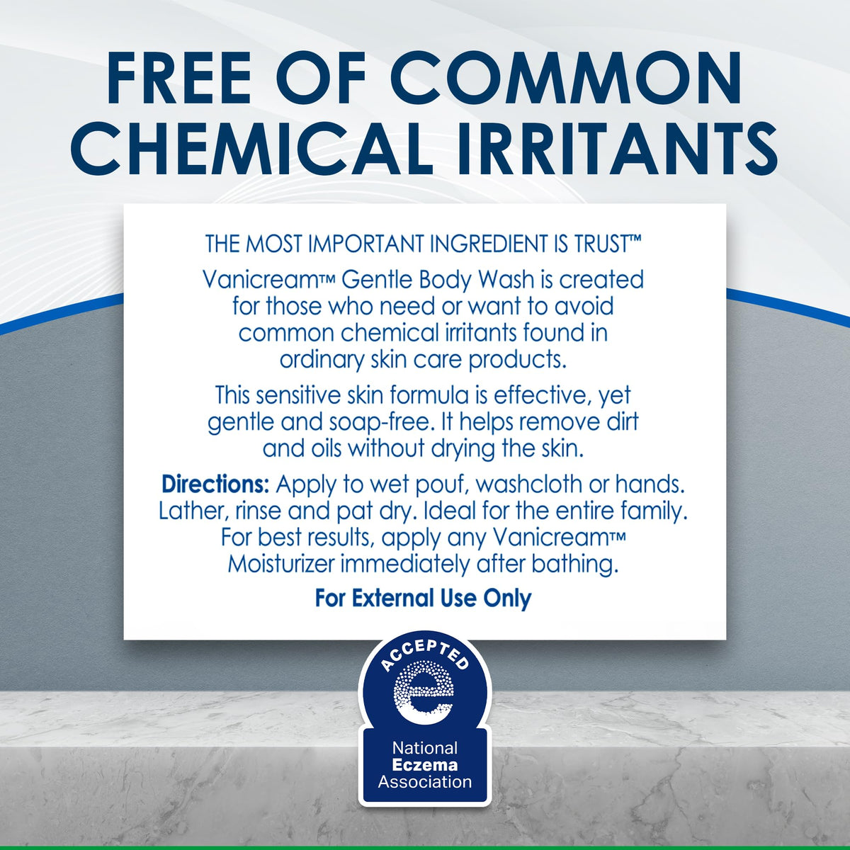 Vanicream Gentle Body Wash -12 fl oz - Formulated Without Common Irritants for Those with Sensitive Skin - Maple Wellness Supplements