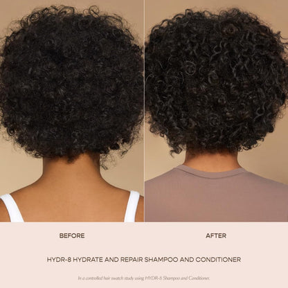 VEGAMOUR HYDR-8 Hydrate and Repair Shampoo | Cleanses and Hydrates Dry, Damaged Hair with Amino Acids and Karmatin™| Clean, Vegan, Cruelty-Free, Clinically Proven and Color Safe (8 Fl Oz) - Maple Wellness Supplements
