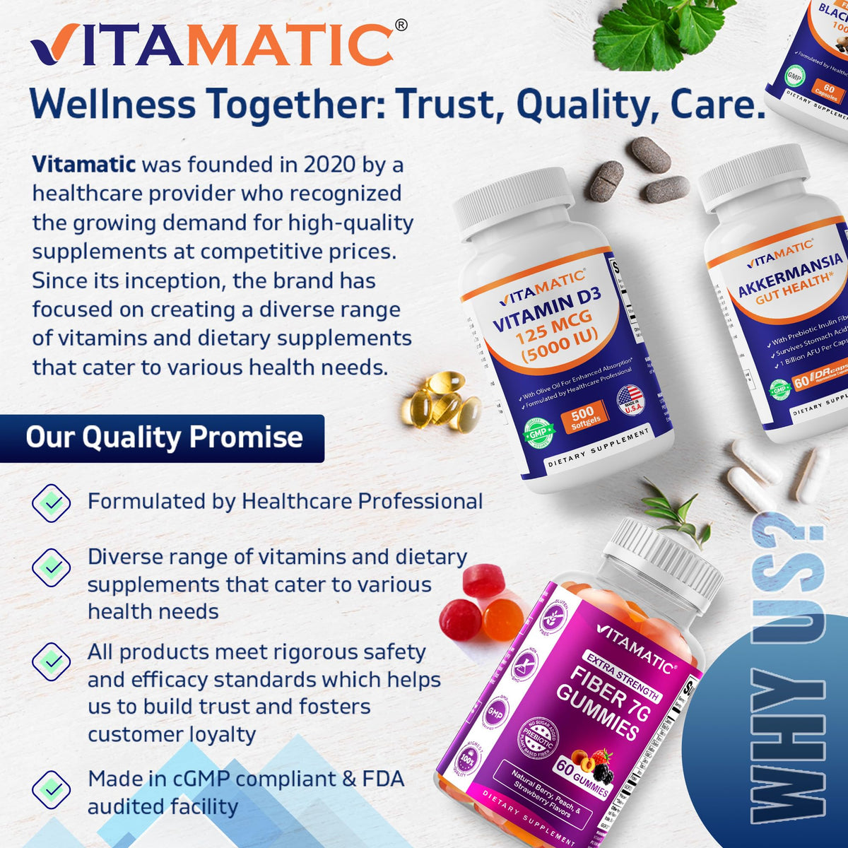 Vitamatic L-Theanine 200mg with Caffeine 100mg – 120 Vegetarian Tablets Nootropic Supplement for Focused Energy & Mental Clarity - Maple Wellness Supplements