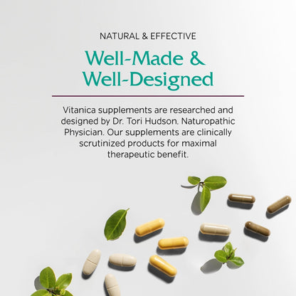 Vitanica Magnesium Tonic, Liquid Magnesium Bisglycinate Chelate 300 mg with Vitamin B6, Dr Formulated Supplement, Orange Flavor, Vegan, Gluten Free and Non-GMO,16 fl oz - Maple Wellness Supplements