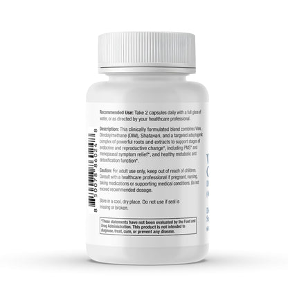 Vitex + DIM + Shatavari Hormone Balance Supplement – PMS, Menopause & Cycle Support for Women – Adaptogenic Complex with Maca, Ashwagandha, Dandelion – Vegan – 60 Capsules - Maple Wellness Supplements