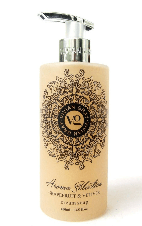Buy ​Vivian Gray Aroma Selection Cream Soap 400ml 13.5 FL Oz (Grapefruit & Vetiver) - Vitaza UK Supplements UK