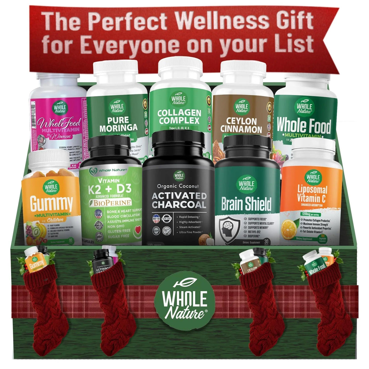 Whole Nature Whole Food Multivitamin for Men and Women Complete Daily Superfood Vitamins Plus Minerals Digestive Enzymes - Maple Wellness Supplements