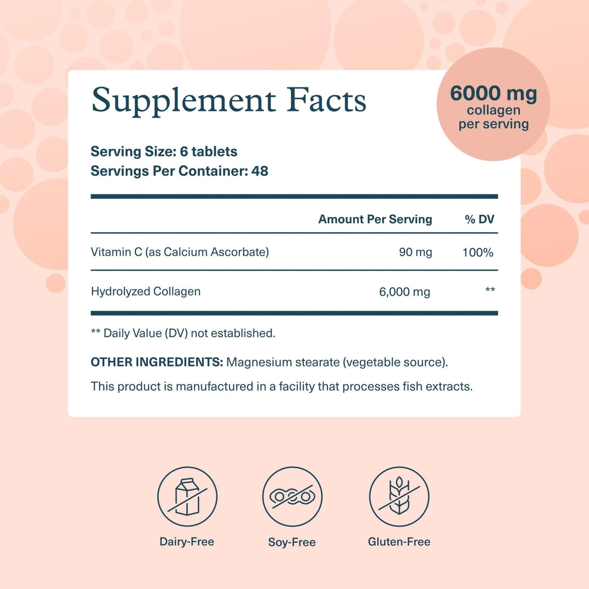 Youtheory Advanced Collagen - 6,000 mg Hydrolyzed Collagen Peptides - Includes Antioxidants & Contains Vitamin C - Hair Growth, Nails, Joint Health & Bone Support - Maple Wellness Supplements